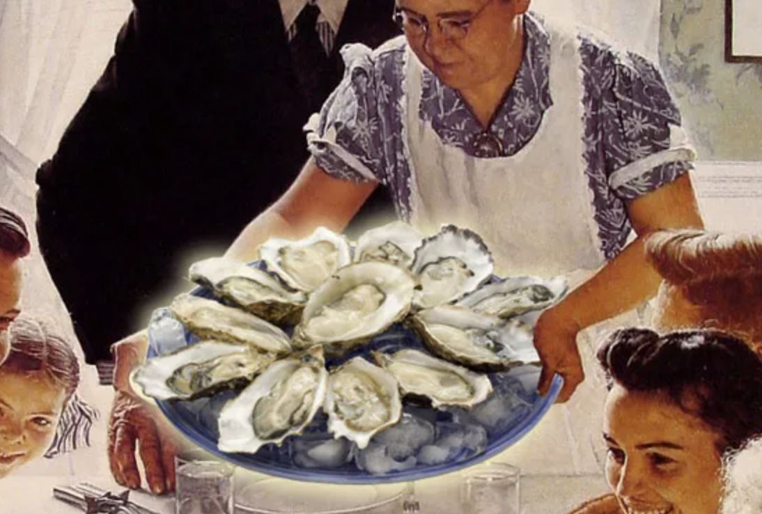 Oysters on Thanksgiving by Kate Emery General - Talbot Spy