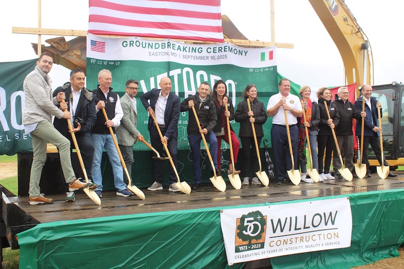 Italian Firm Vetagro Expands U.S. Operations with Groundbreaking in Easton, Maryland