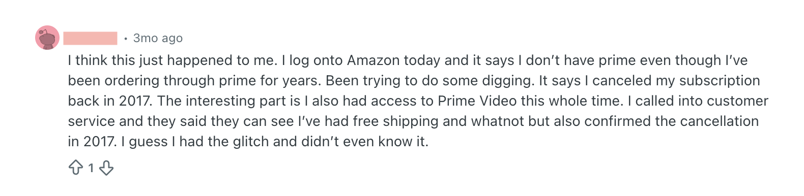 Screenshot of a Reddit comment